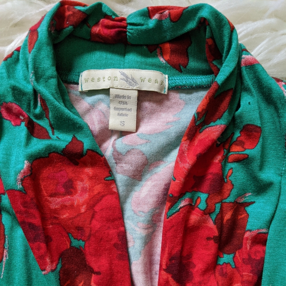 Anthropologie Red Floral Tank Top - Picture 2 of 6